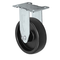 4" X 1.25" Light Duty Polyolefin (Plastic) Wheel - Stainless Rigid Caster - 300lbs Capacity