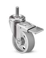 3" X 1.25" Steel Wheel | Total Locking Swivel Caster | 300 lbs Capacity