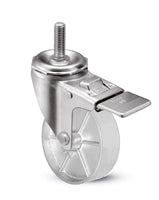 5" X 1.25" Steel Wheel | Total Locking Swivel Caster | 350 lbs Cap