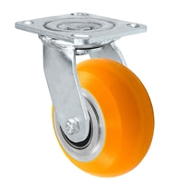 4" x 2" Sirius HD Donut Polyurethane on Aluminum Wheel - Swivel Casters - Plate Size: 4-1/2" x 6-1/4" - Capacity: 1,000 lbs