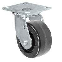 4" x 2" Phenolic Wheel | Swivel Caster | Plate Size: 4-1/2 x 6-1/4" | Capacity: 800lbs