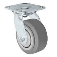 4" x 2" Stainless Swivel Caster - Thermo Plastic Rubber Wheel - 300 lbs Cap