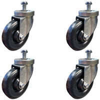 4” Replacement for GoJak Models 5000, 5211, 5400 | Set of 4 | 1,400 lbs per set of 4 Castersper set of 4