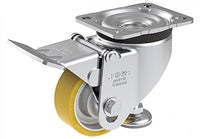 3-1/8" x 1-1/8" Wheel - Blickle Leveling Caster with Fixed Foot and Height Adjustable Wheel - 330 lbs Capacity