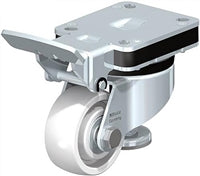 3" x 1-1/4" Wheel - Blickle Leveling Caster with Integrated Truck Lock - Heavy Duty Nylon Wheel - 660 lbs Capacity