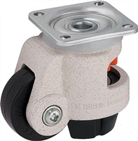 2" x 15/16" Nylon Wheel - Blickle Leveling Caster with Integrated Truck Lock - 550 lbs Capacity (1 Piece)