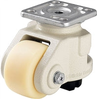 3-9/16" x 2-5/32" Nylon Wheel - Blickle Leveling Caster with Integrated Truck Lock - 4,400 lbs Capacity (1 Piece)