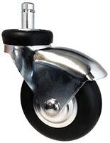 IV Stand Caster (1 Piece), Neoprene Rubber Wheels, 135 lbs Per Caster