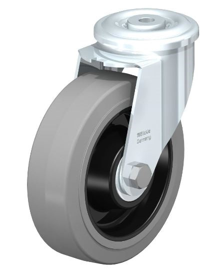 LER-POEV 160K-SG 6x2 Swivel Caster - 660 lbs Load Capacity with Ball Bearing for Industrial Use