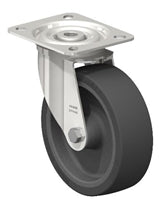 LIX-POSI 125G-OF-XAT Blickle 5" Stainless Steel Swivel Caster - 2000 Lbs Load Capacity, Low Noise Thermoplastic Wheels