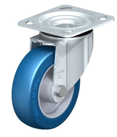 High-Capacity LK-ALBS 125K-14 Swivel Caster, 5" x 1-9/16" with 770 lbs Load - Durable Ball Bearing Wheels for Industrial Use