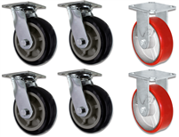 Replacement Casters & Wheels for Home Depot Lumber Carts | Set of 6