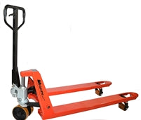 ML55N HD Premium Pallet Jack Truck | Poly Nylon Wheels | 50" Height | 27" Width | 48" Length | 5500 lb. Load Capacity | Orange Color