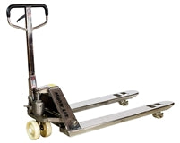 ML55SS Stainless Steel Pallet Jacks | 50" Height 27" width, 48" Length | 5500 lbs. Load Capacity | Stainless Steel