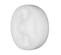 White Nylon Wheel 6" X 2" - 1,000 LBS Capacity