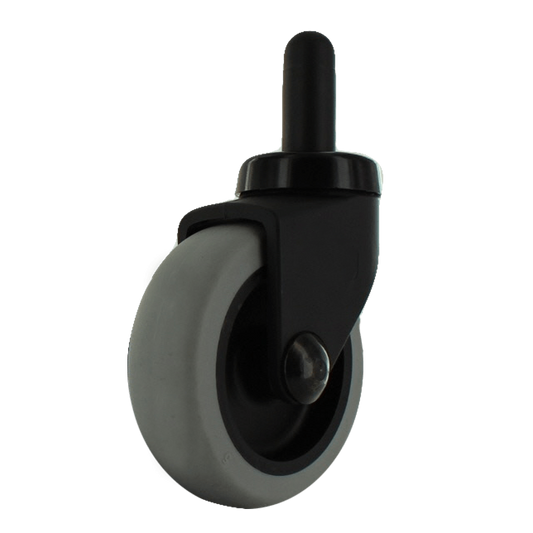 3-inch Swivel Caster with 1-inch Tread, 150 lb Capacity, Synthetic Finish