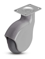 Genesis Series | 4" x 1-1/4" Swivel Caster | Gray Nylon Body | 225 lbs Capacity