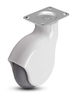 Genesis Series | 4" x 1-1/4" Swivel Caster | White Nylon Body | 225 lbs Capacity