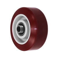 3-1/2" x 1-1/4" Maroon Polyurethane Wheel for Casters or Equipment 300 lbs Capacity