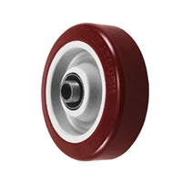 4" x 1-1/4" Maroon Polyurethane Wheel for Casters or Equipment 325 lbs Capacity