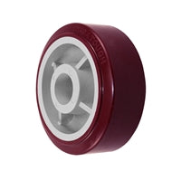 5" x 2" Maroon Premium Polyurethane on Polyolefin Core - 750 lbs Cap