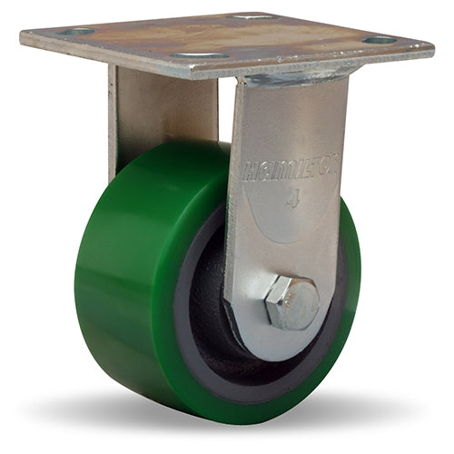 R-524-DB Hamilton Rigid Caster - 4x2 Duralast Polyurethane Wheel with 1/2" Sealed Bearings - Standard Duty