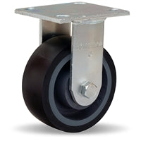 R-52K-5DB70 Hamilton Standard Duty Rigid Caster - 5" Duralast XC Polyurethane Wheel on Cast Iron Core with Sealed Precision Bearings