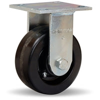 R-52K-5P Hamilton Standard Duty Rigid Caster - 5"x2" Plastex Phenolic Wheel with 3/4" Straight Roller Bearing