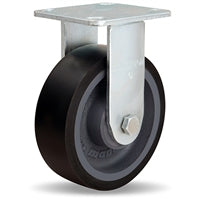 R-52K-6DB70 Hamilton Standard Duty Rigid Caster - 6"x2" Duralast XC Polyurethane on Cast Iron Wheel, 1/2" Sealed Precision Ball Bearings