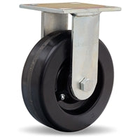 R-52K-6P Hamilton Standard Duty Rigid Caster - 6"x2" Plastex Phenolic Wheel with 3/4" Straight Roller Bearing for High-Intensity Environments