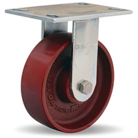 Vanguard Rigid Caster with 6" x 2" Metal Wheel with 1/2" Precision Ball Bearing