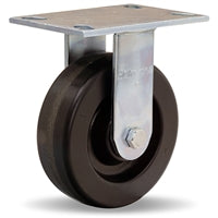 Vanguard Rigid Caster with 6" x 2" Plastex Phenolic Wheel with 3/4" Straight Roller Bearing