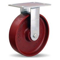 Vanguard Rigid Caster with 8" x 2" Metal Wheel with 1/2" Precision Ball Bearing