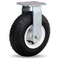 R-7108-PRB Hamilton Cush-N-Aire Rigid Caster - 8" Pneumatic Air-Filled Tire with Zinc Plating & 3/4" Precision Ball Bearing