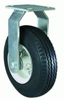 R-7118-PR Hamilton Zinc-Plated Cush-N-Aire Rigid Caster - 8" Pneumatic Tire with 3/4" Straight Roller Bearing