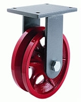 R-CH-10VH Hamilton Champion Rigid Caster: 10" V-Grooved Wheel with 1" Straight Roller Bearing for Industrial & DIY Use