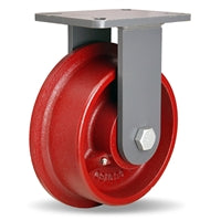 R-EHD-FT82H Hamilton Extra Heavy Duty Rigid Caster: 8-inch Single Flange Track Wheel & 1-inch Roller Bearing for Superior Industrial Mobility