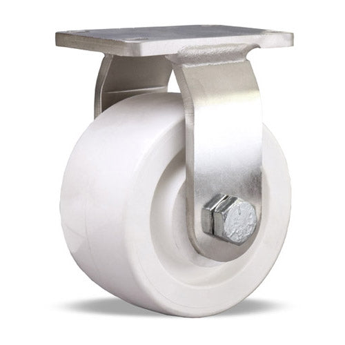 R-ENS-4AZ Hamilton Stainless Steel Rigid Caster: 4"x2" Aqualite Wheel with 3/4" Delrin Bearing - Premium Endurance for Industrial Use