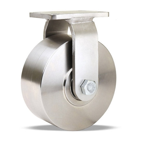 R-ENS-5SB Hamilton 5" Stainless Steel Rigid Caster - Solid Wheel with Precision Ball Bearings