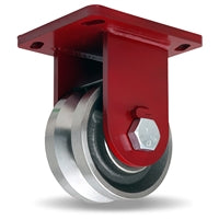 R-EPSD-63FVT Hamilton Super Duty Rigid Caster: 6" Forged Steel V-Grooved Wheel for Enhanced Precision & Industrial Mobility