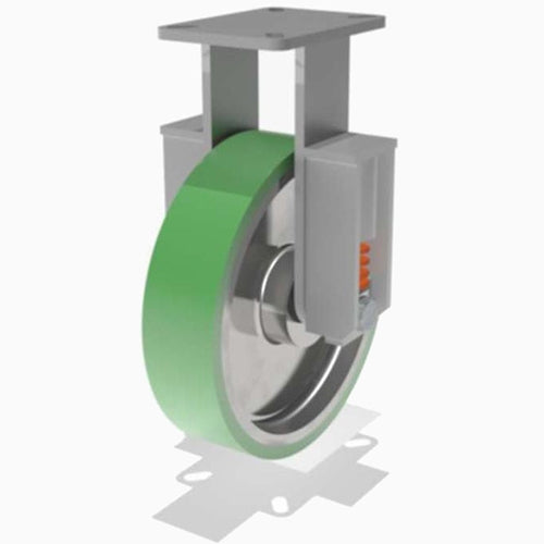 R-SPCH-12DB-2 Hamilton Champion 12" Rigid Caster - Duralast Polyurethane Wheel with 3/4" Precision Bearings