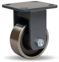 Hamilton Workhorse Rigid Caster with 4" x 2" Forged Steel Wheel with 3/4" Straight Roller Bearing