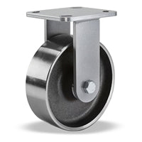 Hamilton Workhorse Rigid Caster with 6" x 2" Forged Steel Wheel with 1/2" Sealed Precision Ball Bearing