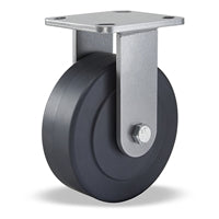 Hamilton Workhorse Rigid Caster with 6" x 2" Nylast High Performance Cast Nylon Wheel with 1/2" Sealed Precision Ball Bearings