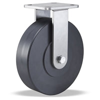 Hamilton Workhorse Rigid Caster with 8" x 2" Nylast High Performance Cast Nylon Wheel with 1/2" Sealed Precision Ball Bearings