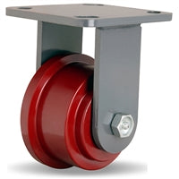 Hamilton Workhorse R-WH-FT35T: 3 1/2" Rigid Caster with Single Flange Track Wheel & 3/4" Precision Tapered Roller Bearings