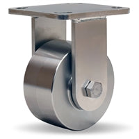 R-WHS-4SZ Hamilton Stainless Steel Rigid Caster | 4" x 2" Wheel with 3/4" Delrin Bearing – Industrial Strength & Durability