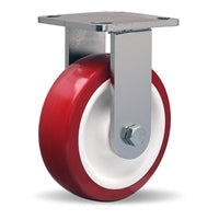 R-WHS-6NFZ Hamilton Stainless Steel Rigid Caster: 6"x2" Poly-Tech Wheel with Delrin Bearing