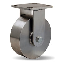 R-WHS-6SZ Hamilton Stainless Steel Workhorse Rigid Caster - 6x2 Inch Wheel with 3/4" Delrin Bearing - Premium Industrial Mobility