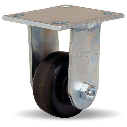 Hamilton Whirlaway 550 lbs Capacity Rigid Caster - 3 1/4" x 1 1/2" Plastex Phenolic Wheel, 3/4" Straight Roller Bearing - Durable Industrial Caster